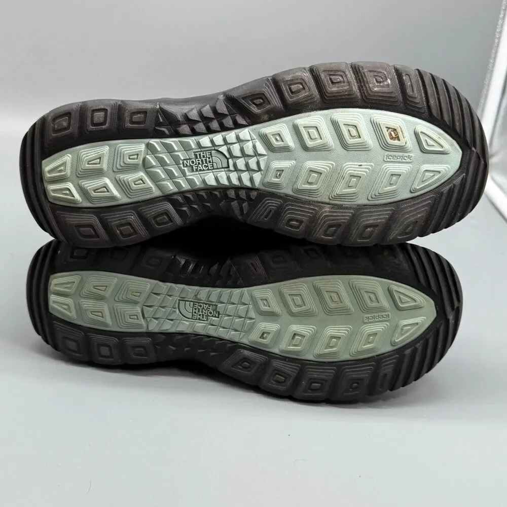 The North Face ThermoBall Lace II Women's 8 Gray Black Snow Boots Casual Outdoor